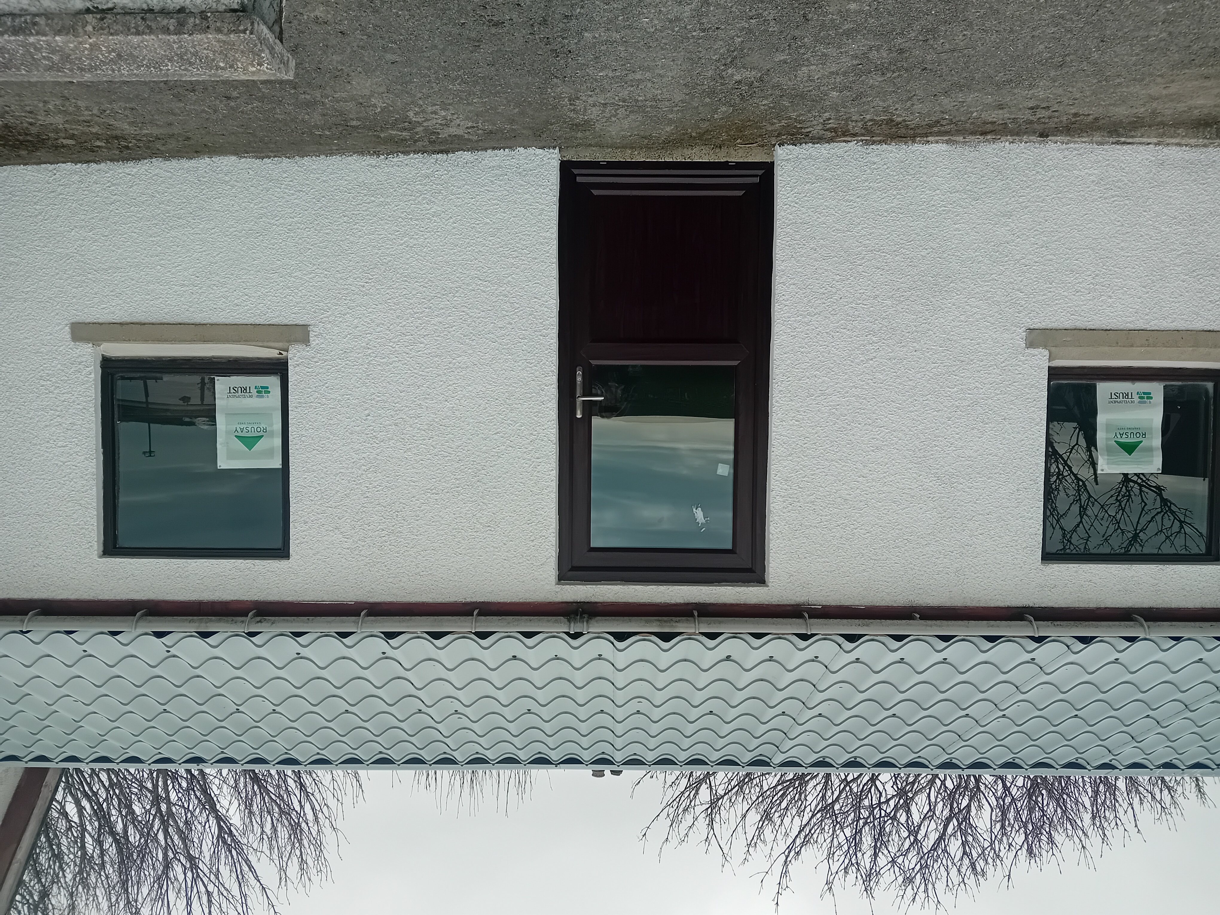The Sharing Shed after having a fresh coat of white paint.