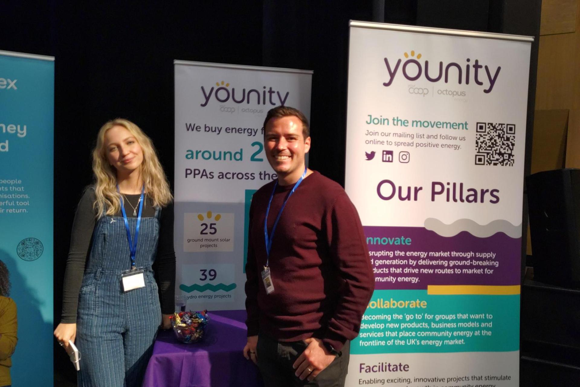 Amelia Crews and Ryan Rushton from Younity