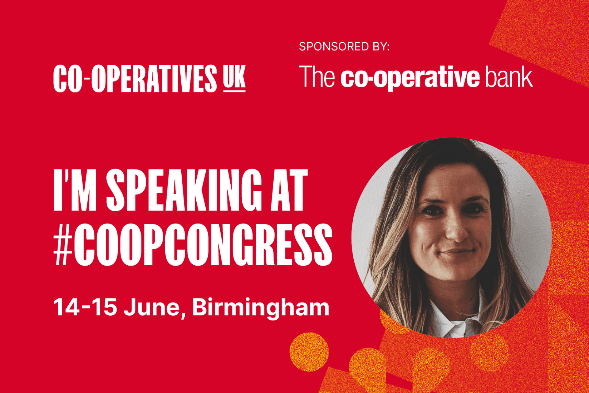 Co-op Congress poster with Younity Director on it 
