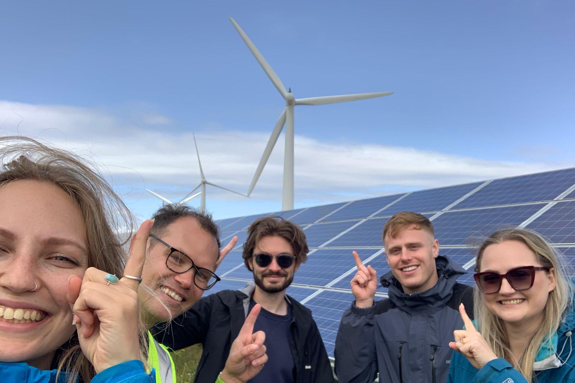 Younity team visiting Westmill Solar Cooperative to support community energy initiatives