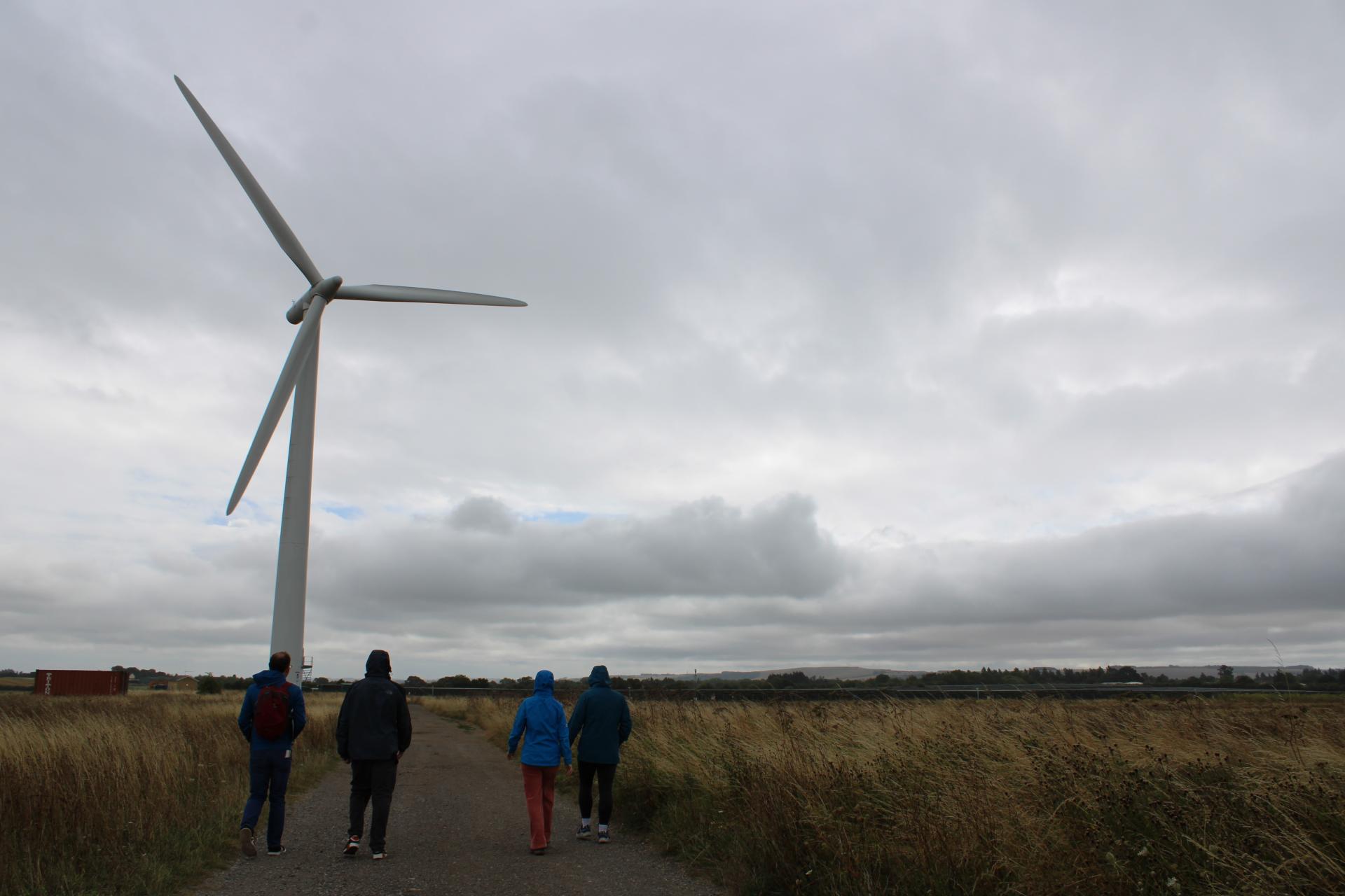 A picture of one of the Westmill turbines taken during a guided tour.