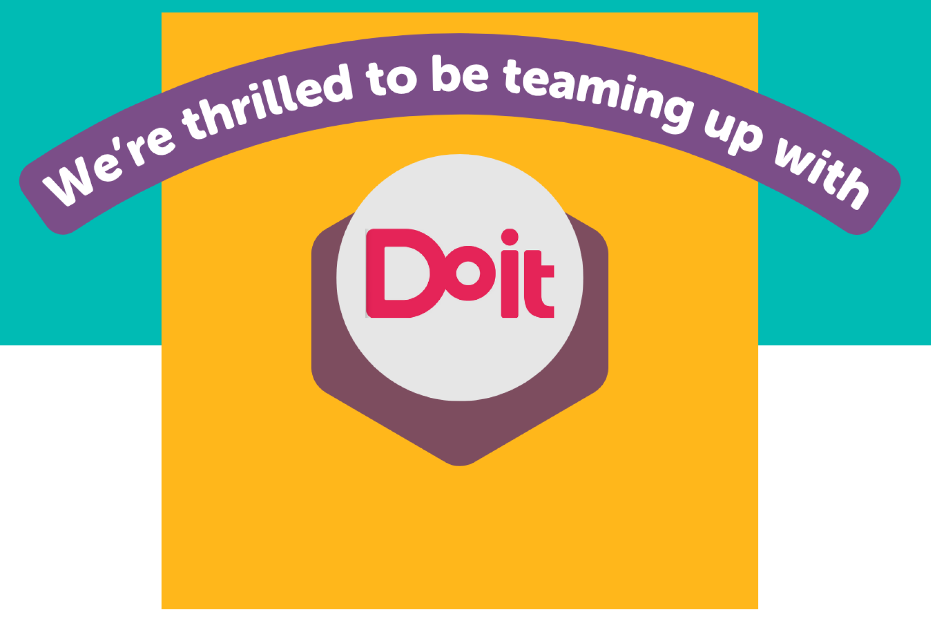 A graphic announcing the partnership between Younity and Do It.