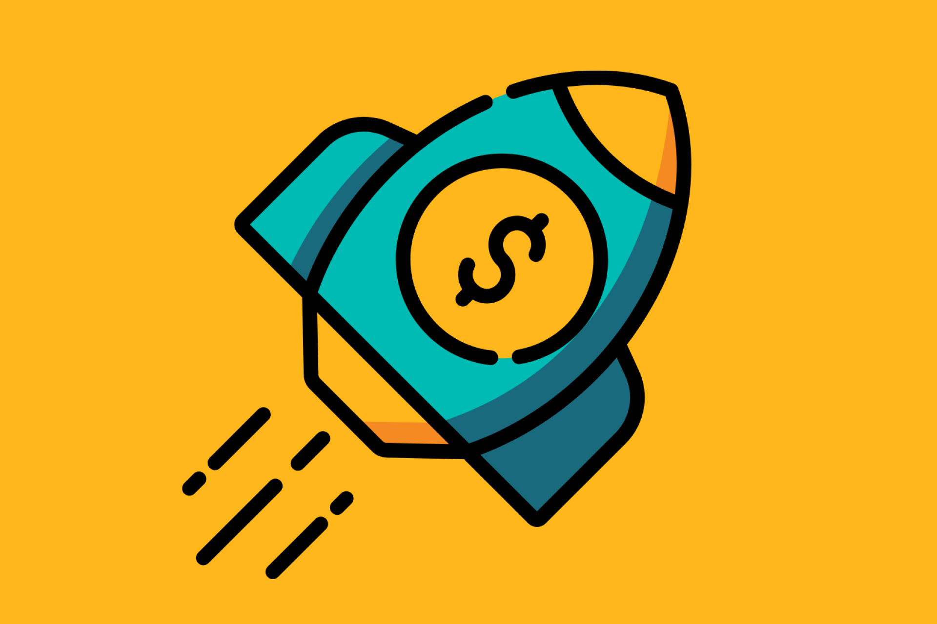 A purple and yellow graphic illustrating funding