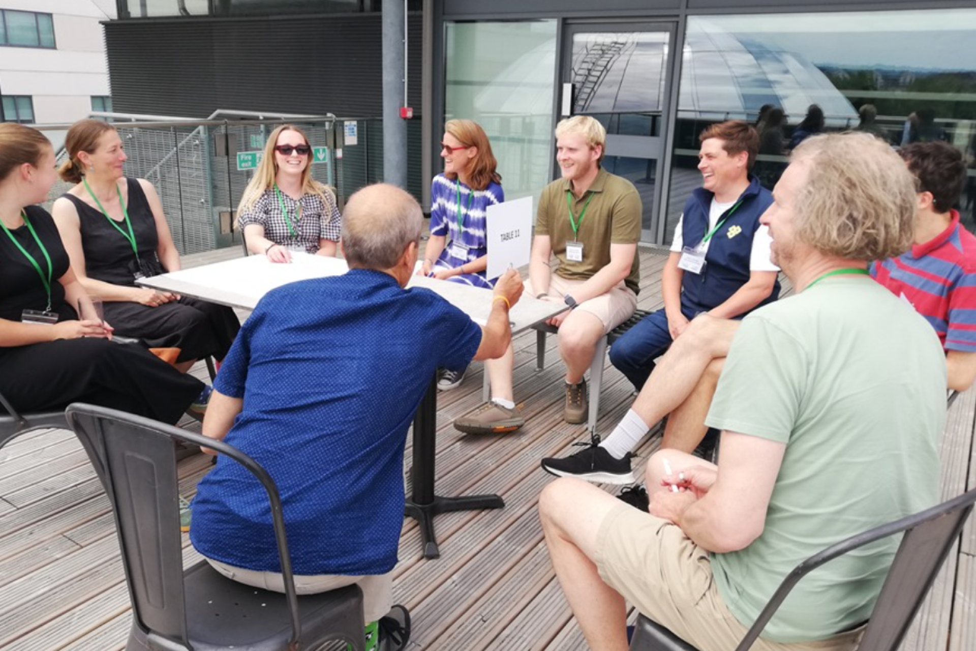 Younity team presenting at a community energy conference.