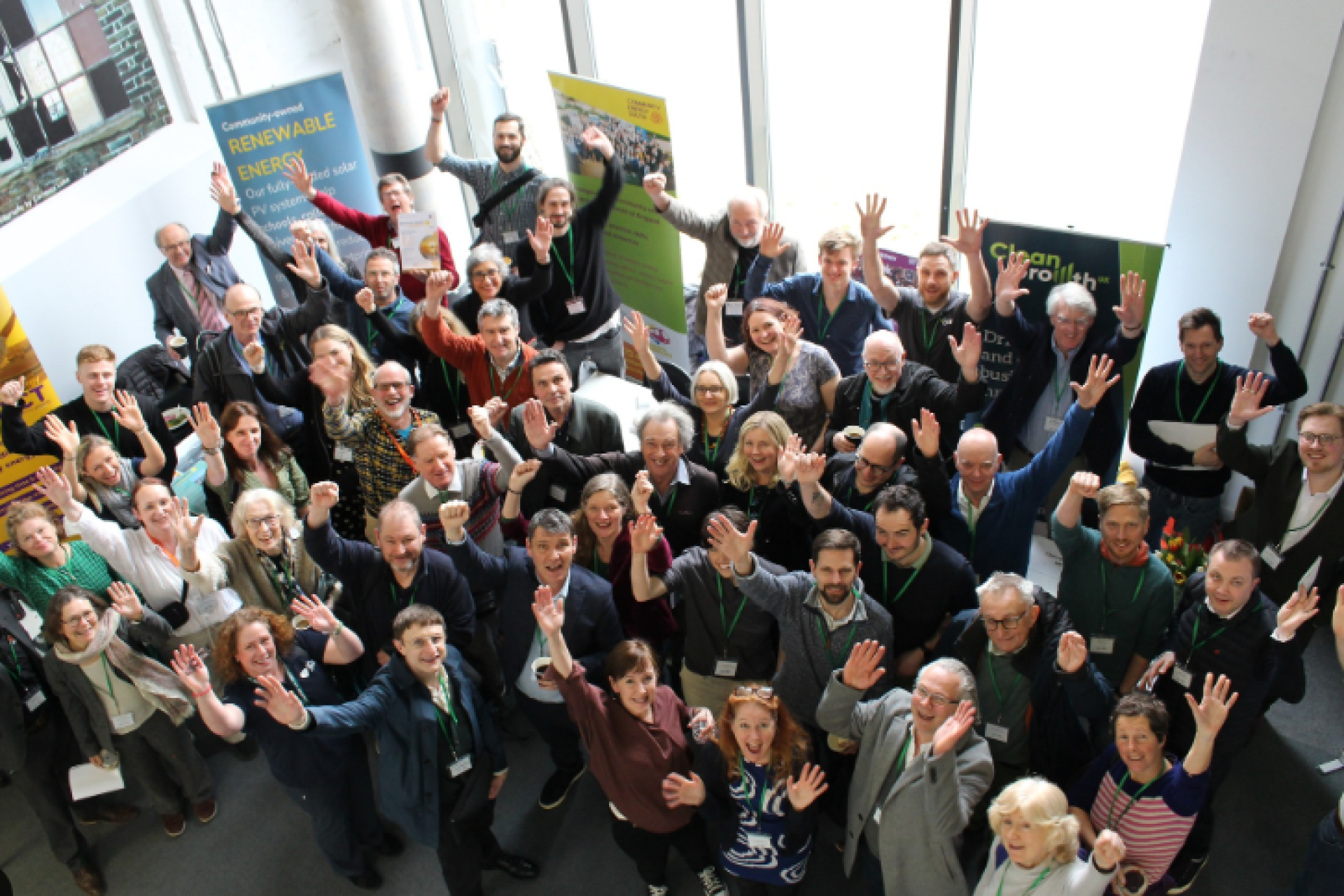 Community Energy Pathways and members posing at a regional event.