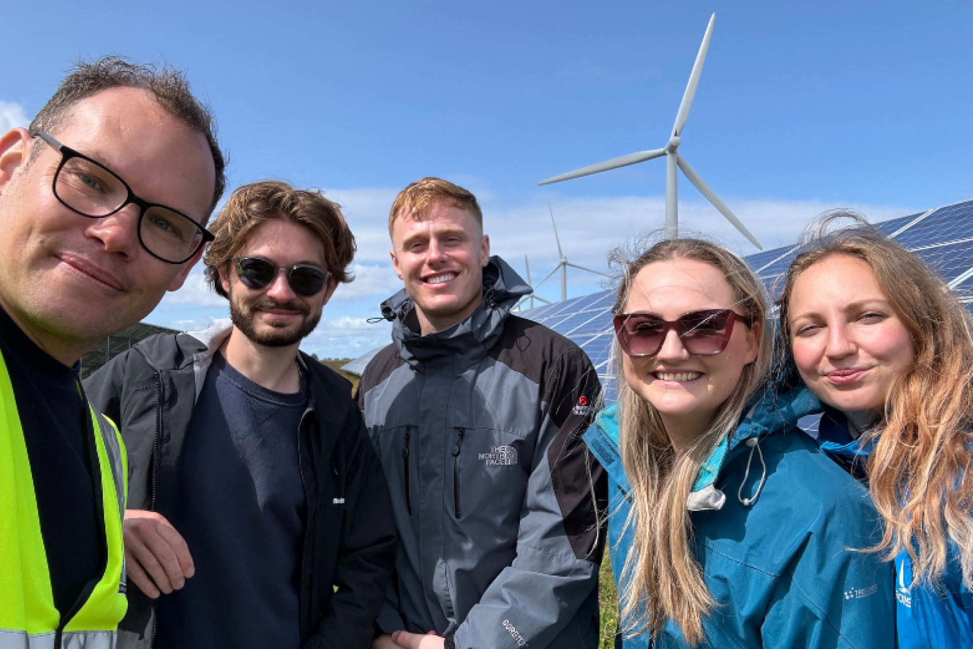 Younity team visiting Westmill Solar Cooperative to support community energy initiatives