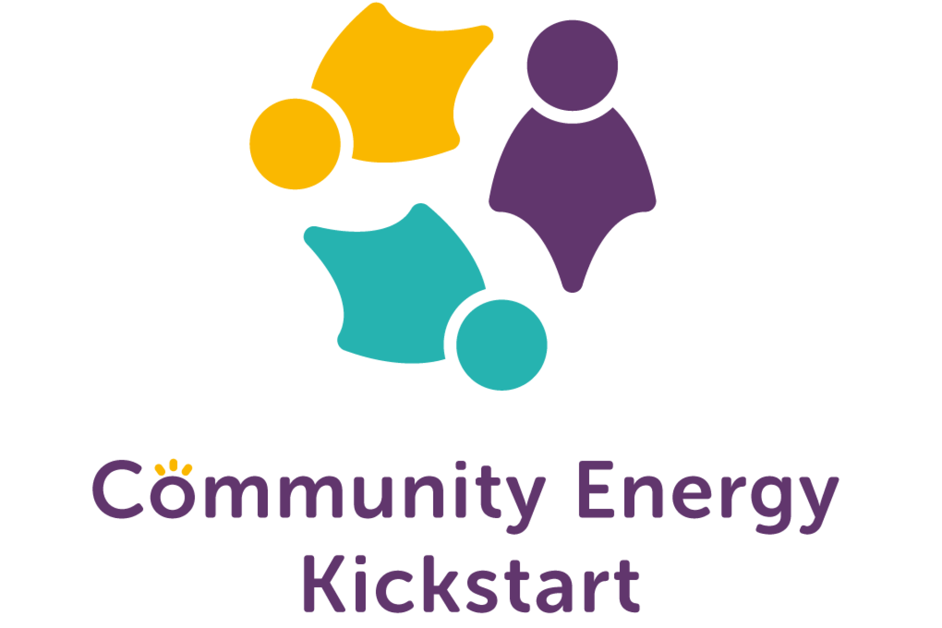 Community Energy Kickstart logo, featuring purple, yellow, and blue icons.